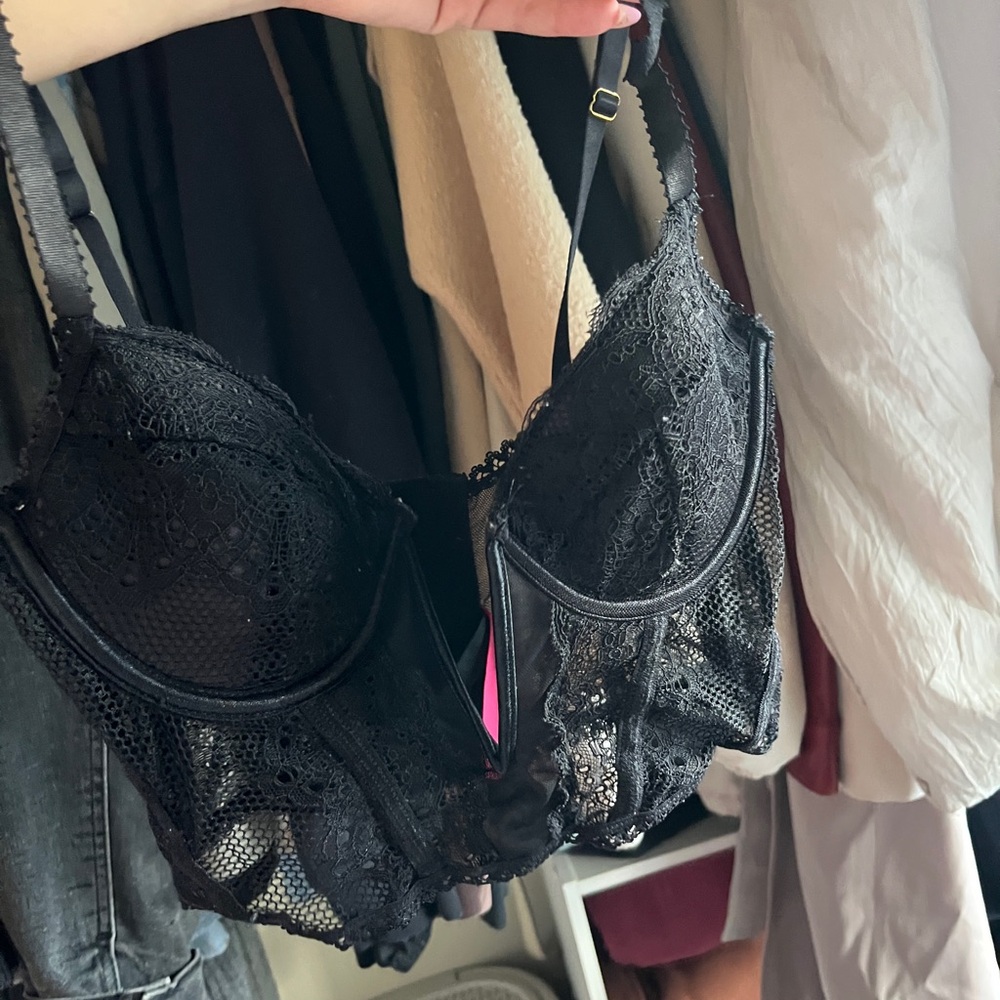 Elegant Black Lace Bra